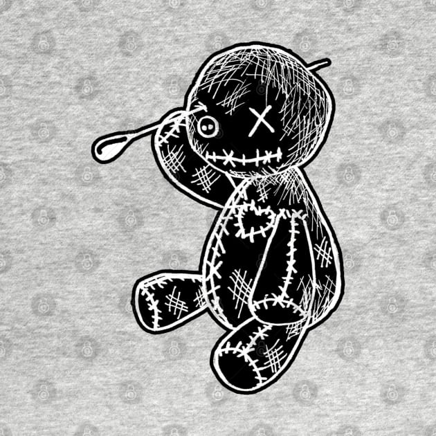 Voodoo Doll with Pin by NightmareCraftStudio